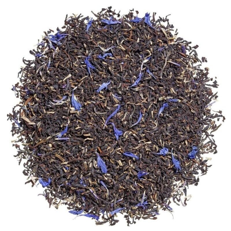 Blue Palace® tea by Ronnefeldt - a premium black tea from Batuwangala Tea Garden, Ceylon, with delicate cornflower blossoms.